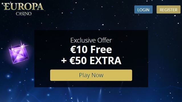 бездепозитный бонус EUROPA Casino $5
